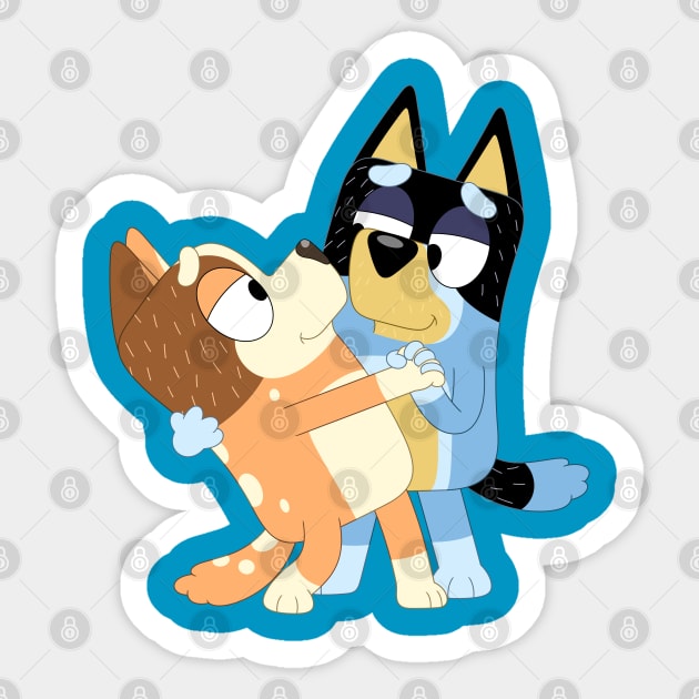 mum and dad dancing Sticker by ONDELBETAWI